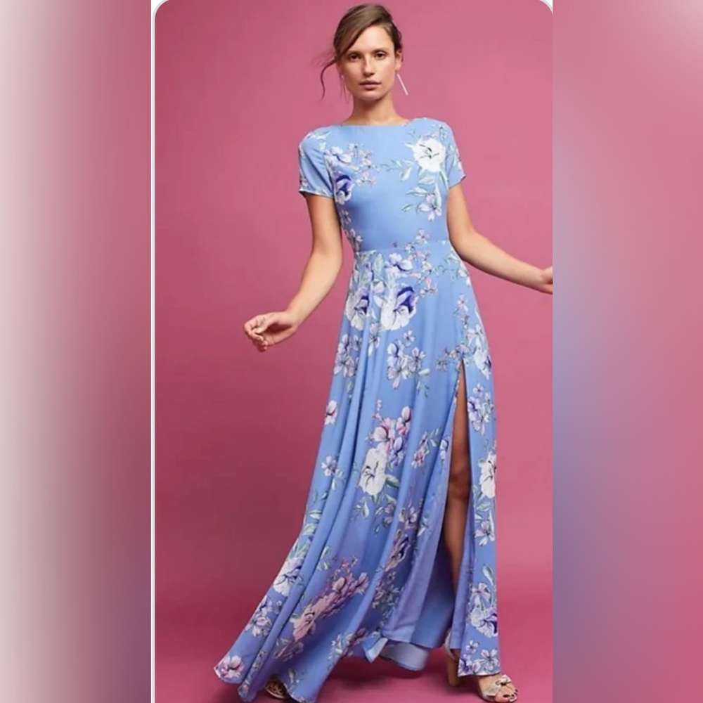 Like new Yumi Kim Rebeka Floral Front Slit Maxi Dress